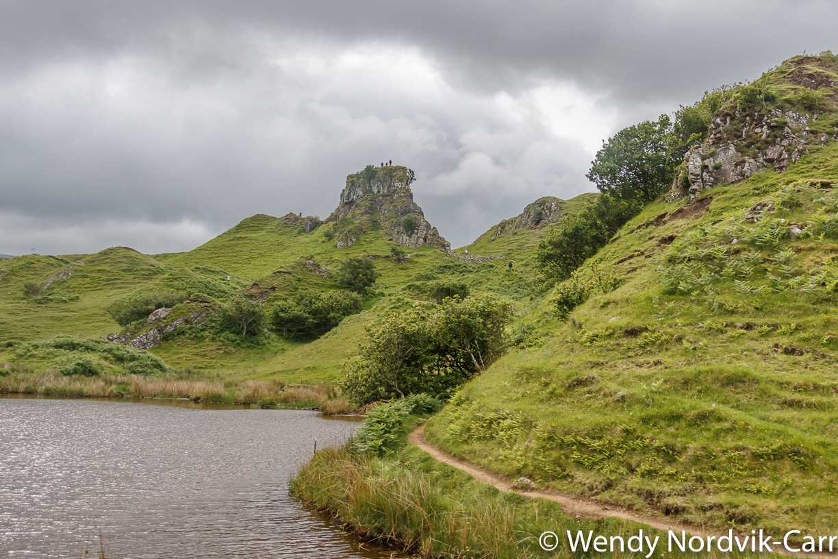 Discover the enchanted geological landscape of Fairy Glen on the Isle of Skye, Scotland. The area looks as if it could be the home to magical faeries. Photo Credit: Wendy Nordvik-CarrÂ©